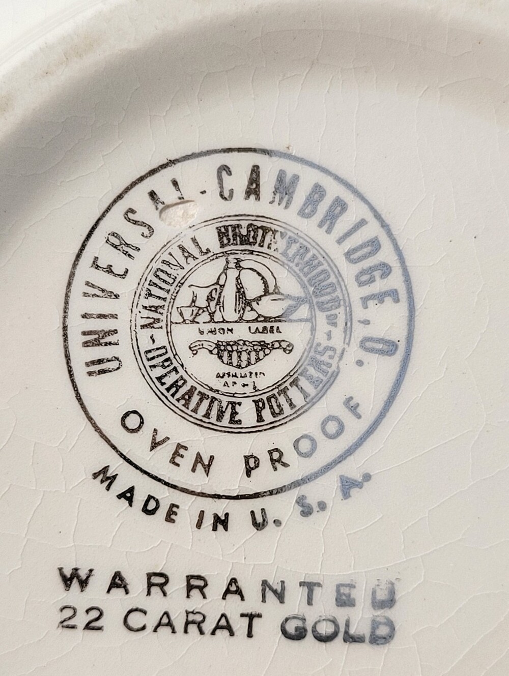 Vintage Universal Cambridge Oven Proof American Beauty Rose Bowl 1940s USA - Picture 5 of 16